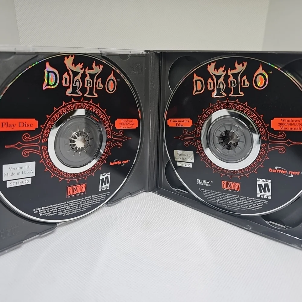 Diablo II 2 PC Game (2000, Blizzard,  Windows 95/98) With CD Key